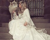 Victoria Velvet and Lace Medieval Romantic Wedding Gown Custom