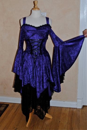 Fairy Gothic Medieval Shorter Gyspy Skirt Dress Custom