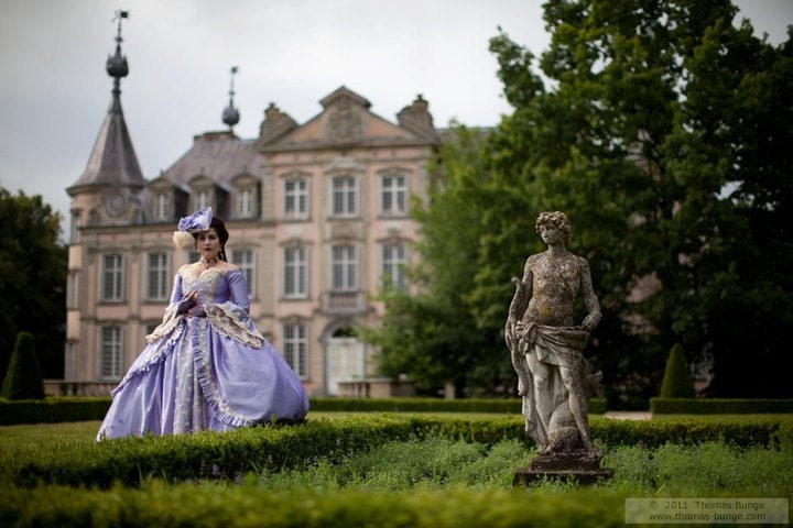 Antoinette's Romance Gown Off Shoulder Lace Back Custom  Gown