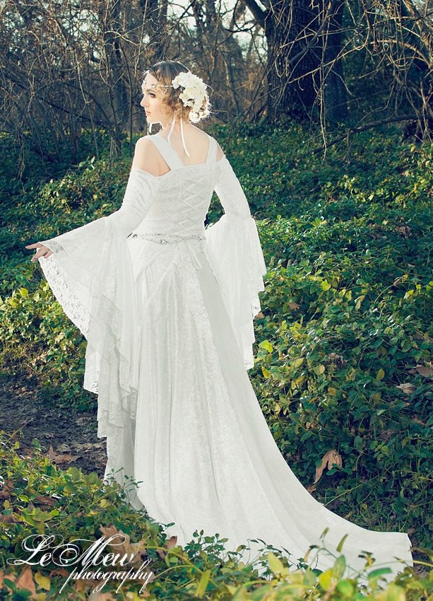 Lady Gwen Lace Up Fantasy Medieval Velvet and Lace Gown Custom
