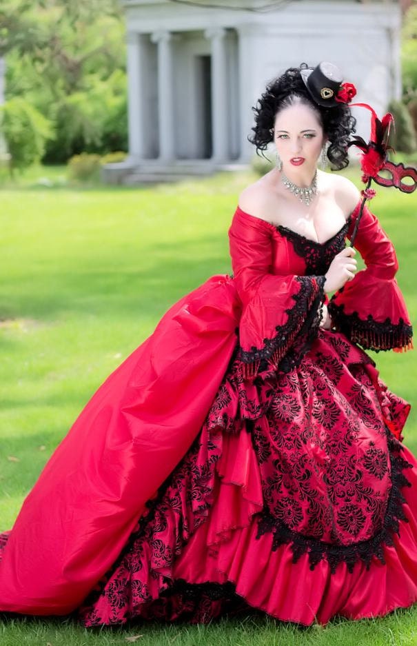 Gothic Victorian Steampunk Antoinette Fantasy Masquerade Gown Any Color or Size