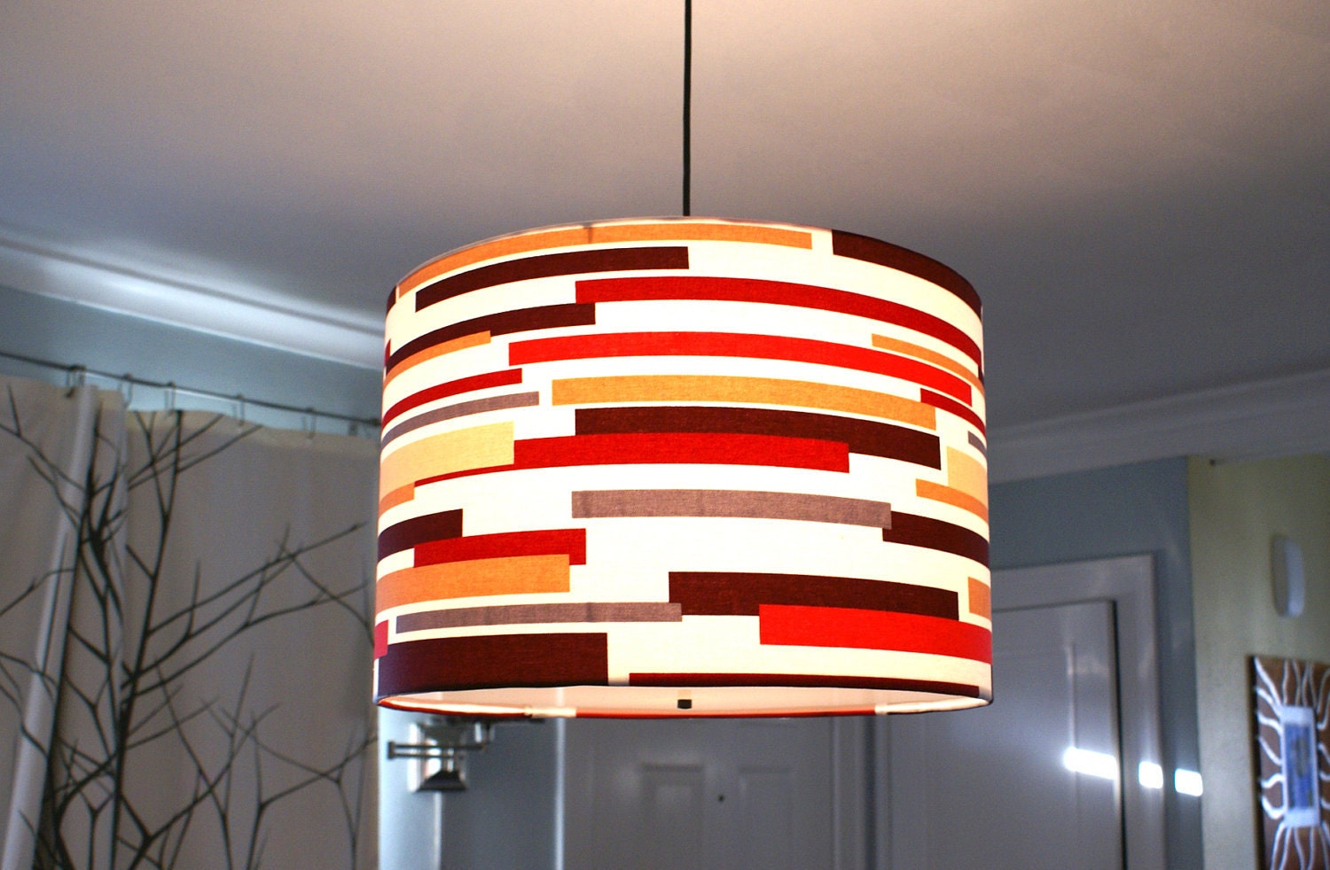 Custom drum pendant light made to order