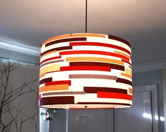 Custom drum pendant light made to order