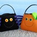 Toy Sewing Pattern for Ghost, Spider and Pumpkin Treat Bags - PDF ePATTERN