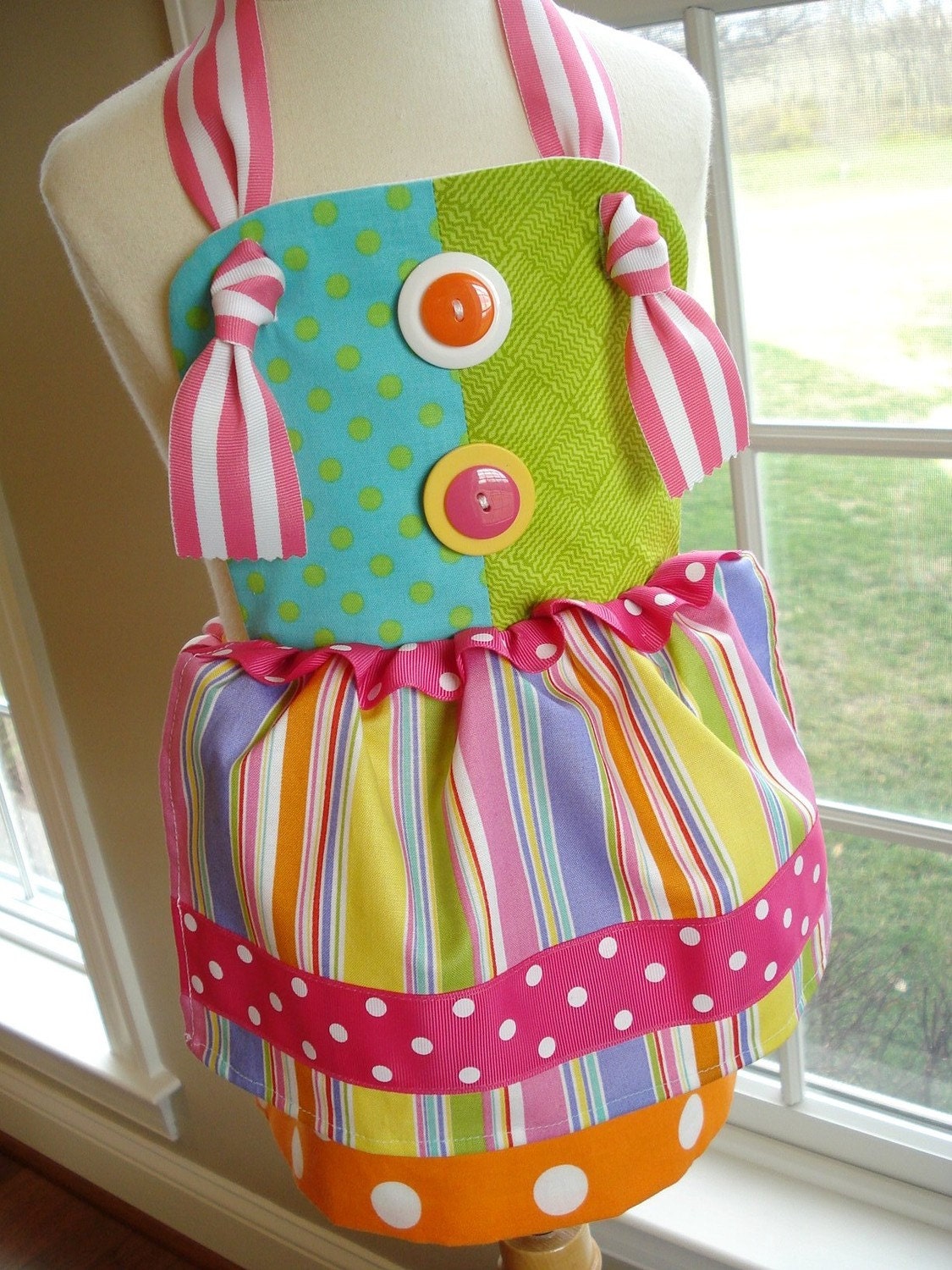 SALE - PDF ePattern - Sailor and Clown Knot Aprons Sewing Pattern for Children - Three Sizes