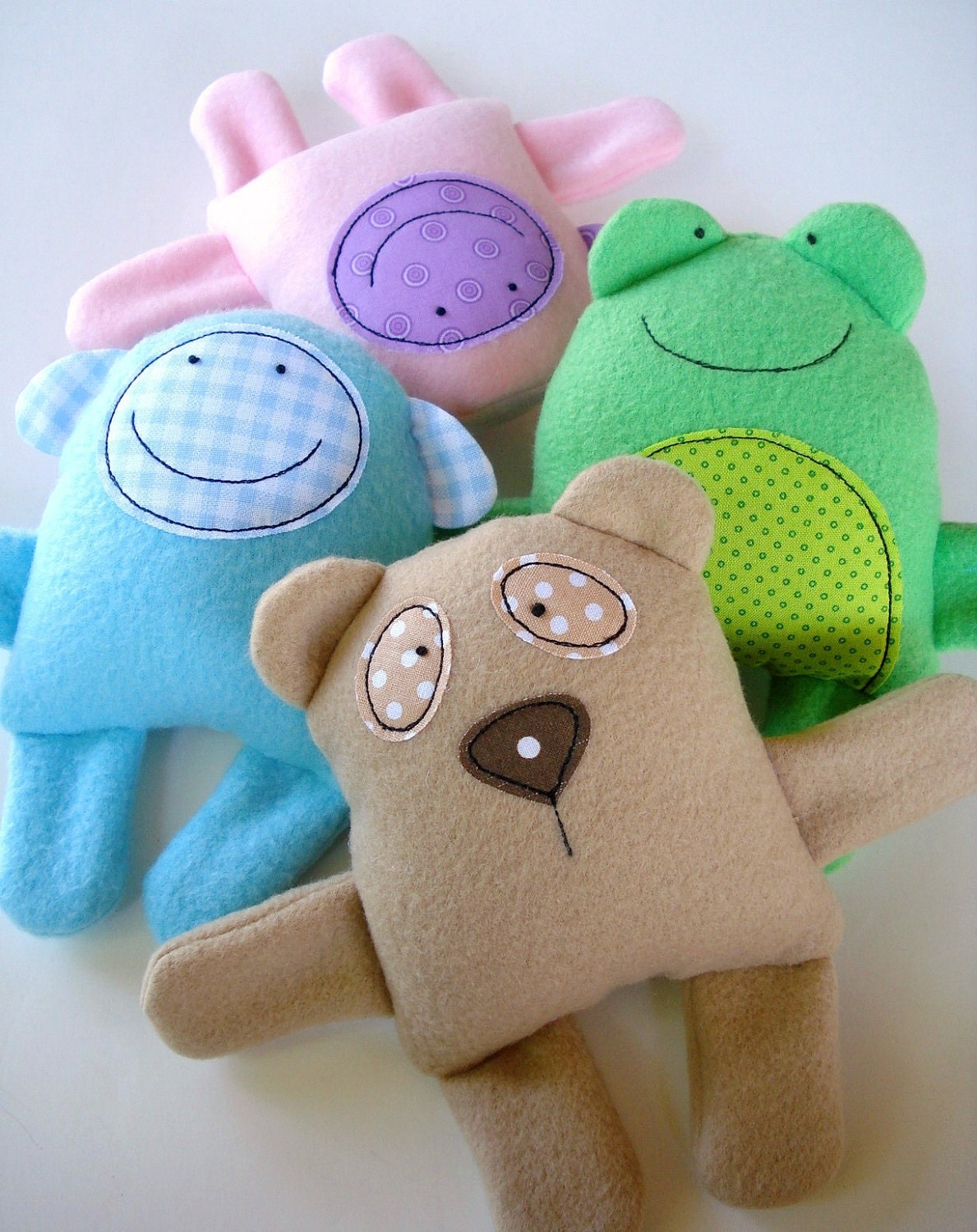 Toy Sewing Pattern - PDF ePATTERN for Baby Animal Softies