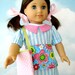 18 inch American Girl Doll Clothes Sewing Pattern - Dress, Aprons & Bags - PDF ePattern