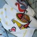 Peacock Love in Tea Towel in Yella