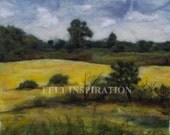 September fiber painting print
