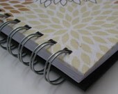 Internet Password Log with Floral Gray, Gold & Yellow Cover