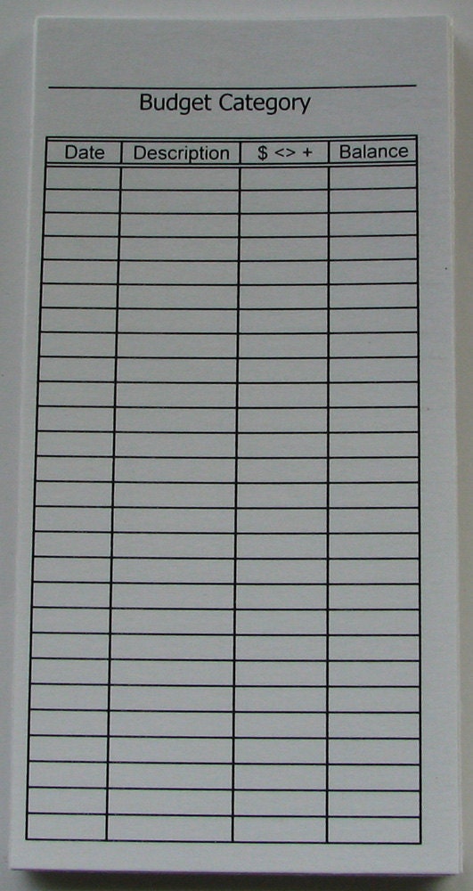 Cash System Extra Budget Logs-Set of 30