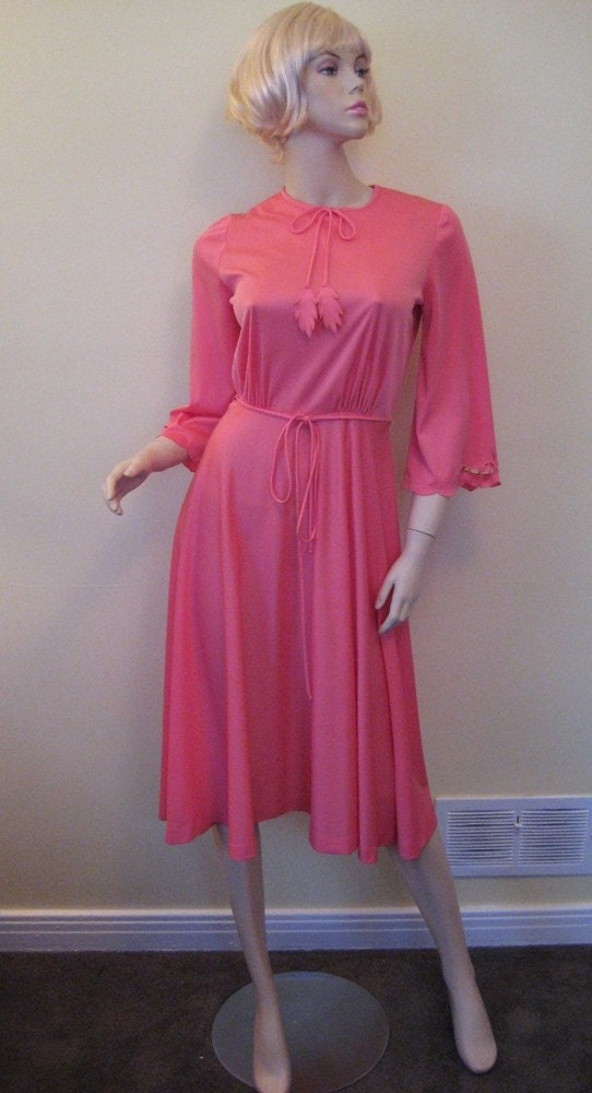 Pretty In Pink dancing dress Vinatge 70's