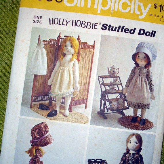 Holly Hobbie Stuffed Doll Pattern Simplicity 6006 by