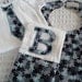 JigSaw Camo Initital Bib Burp and Tie Onesie -