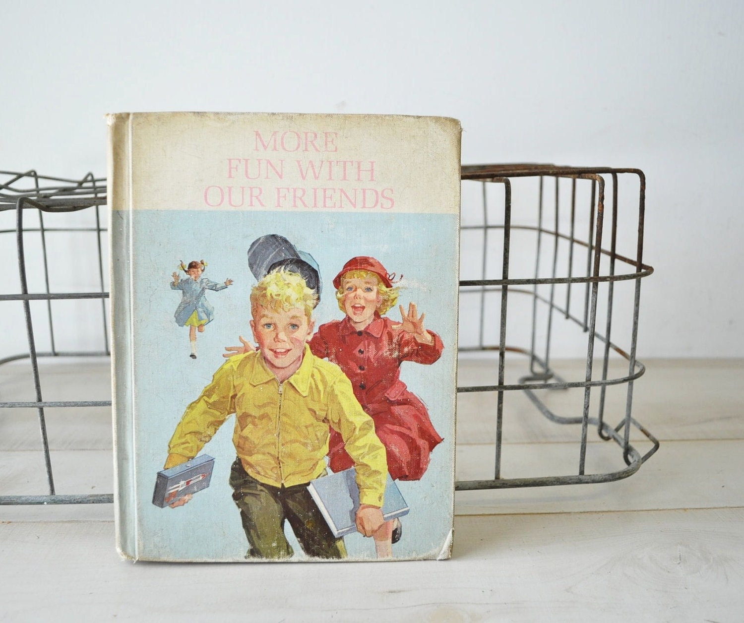 More Fun with Our Friends - Dick and Jane First grade Basic Reader Book --dick, jane, spot vintage textbook - MyraMelinda