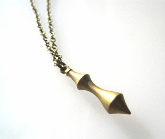SALE Brass Point Necklace
