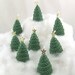 Christmas Tree Candles 8 Christmas Candle Favors Gift Winter Holiday Decorations Christmas Party Favor Stocking Stuffer Beeswax Candles