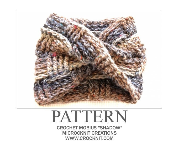 PATTERN Crochet Mobius SHADOW   Instant pdf download