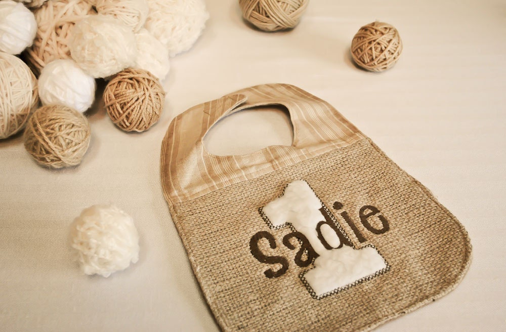 Little Lamb Birthday Bib