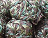 YARN CLEARANCE SALE Mariposa Yarn by Louisa Harding in Pineapple Greens and Brown Variegated