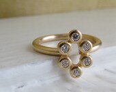 SAMPLE SALE - 18kt Gold and Diamond Torchon ring