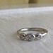 Diamond  and White Gold 3 Stone ring
