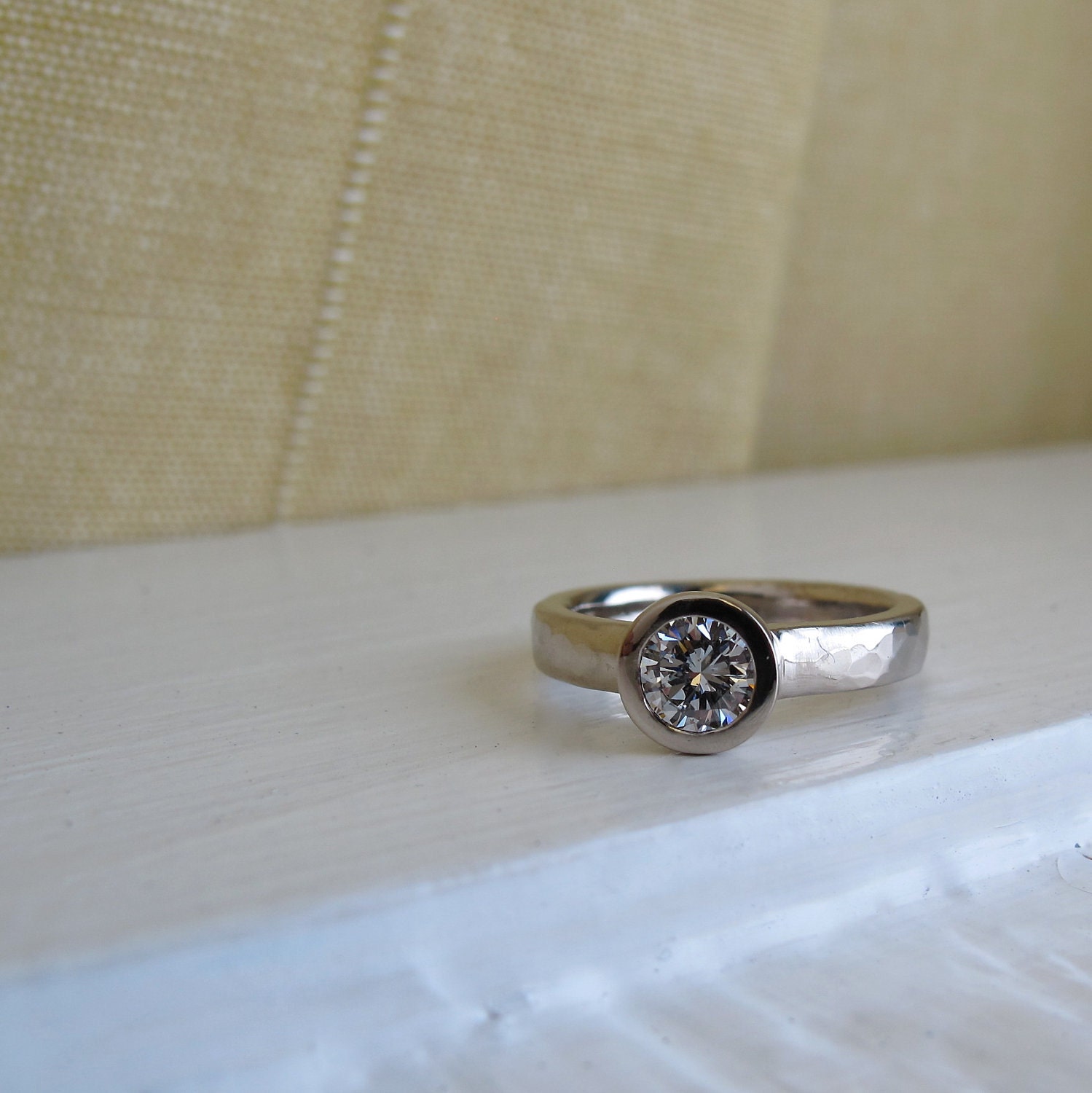 All Weather Ring, diamond and white gold engagement ring
