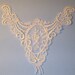 Lace Insert, White Lace Applique, Floral Embroidery, Bridal, Journal, Scrapbooking, Shabby Chic, Clothing, Trim, PAFA