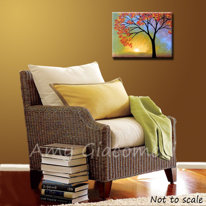 Print mounted on cradled birch panel, 8 x 10...ready to hang..."Here Comes the Sun" by Amy Giacomelli