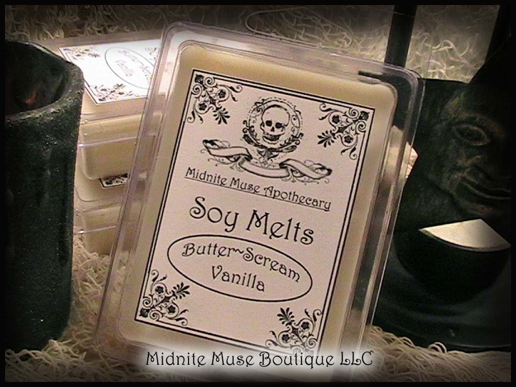 6 - Butter-Scream Vanilla Soy Melts - Dye Free - Perfect for the Uncommon Lady