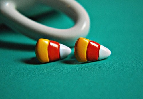 Candy Corn Stud Earrings