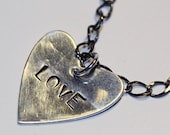 Love heart pendant necklace