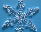 Ice Fancy white Christmas decoration: paper quilled snowflake ornament gift packaged Christmas ornament winter decoration