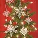 Quilled Snowflake Ornament: 'Christmas Lace' is a white Christmas ornament gift packaged paper ornament christmas decoration holiday decor