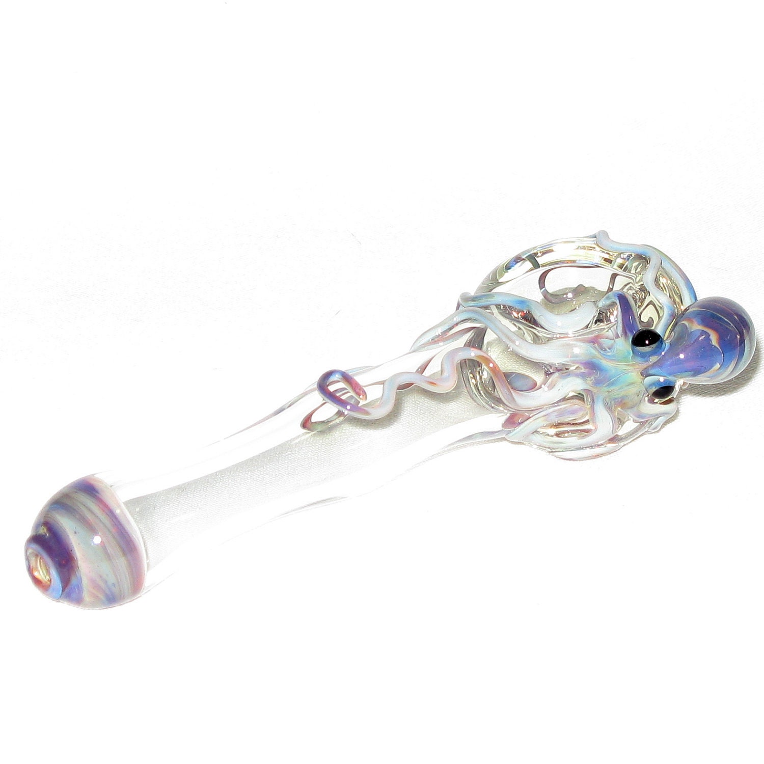 Octopus Spoon  Medium Hand Blown Glass
