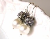 FREE shipping - The  Franca earrings in silver