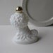 Vintage Avon Milk Glass Cornucopia Decanter