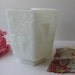 Large Vintage Fire King Anchor Hocking Grapevine Footed Vase/Planter