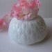 Vintage Milk Glass Diamond Quilt Cupped Bowl/Planter