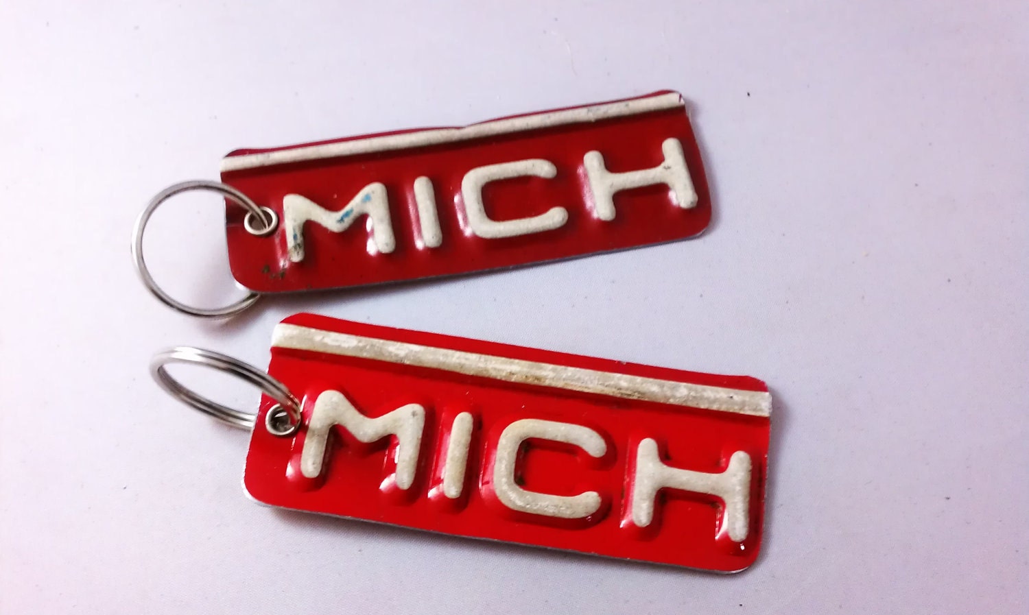 Michigan Key Chain - Recycled License Plates