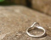 Cartilage Hoop Earrings Sterling Silver Hammered