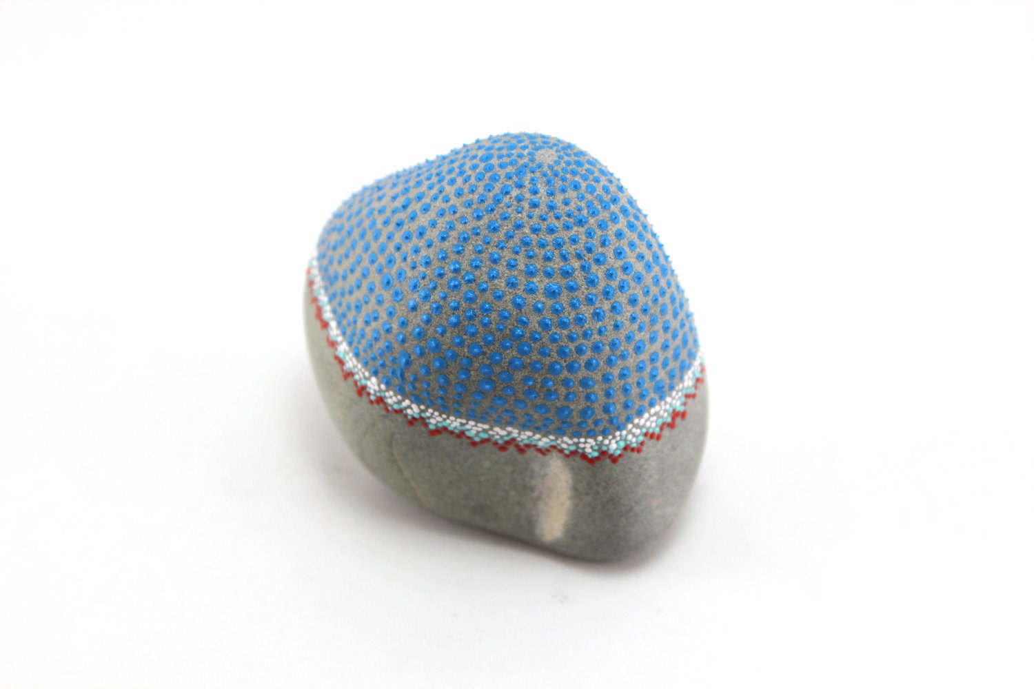 Blue / Alaska Series / Painted Stones by Amy Komar