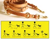 8-Way Lead in TAN--the most versitle 6 ft. dog leash ever--
