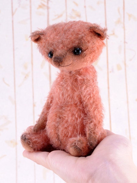 Tifannie, a OOAK Jointed Mohair Artist Bear.