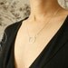 Simple silver circles necklace, bridesmaid jewelry, infinity jewelry, wedding party gifts, Minimal Circle everyday necklace