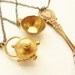Teapot Tea cup necklace, miniature spoon cup layered necklace, foodie gift