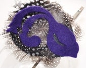 PURPLE BIRD /// Feather Headband