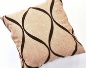 VELVET and BURLAP /// 16x16 Pillow Cover