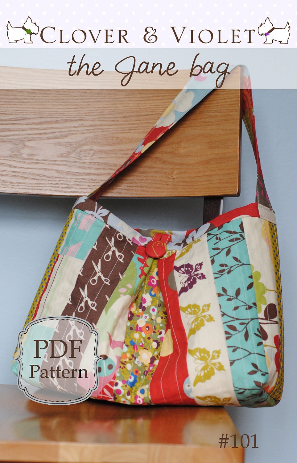 the Jane bag - reversible (pdf sewing pattern)