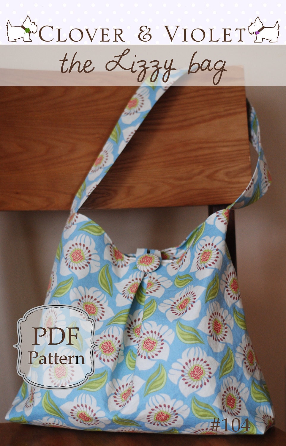 the Lizzy bag - just one yard (pdf sewing pattern)
